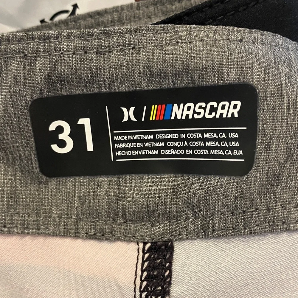 NWT Hurley Nascar Racing Men's Throwback Board Shorts Phantom Shorts Finishline - Picture 9 of 11